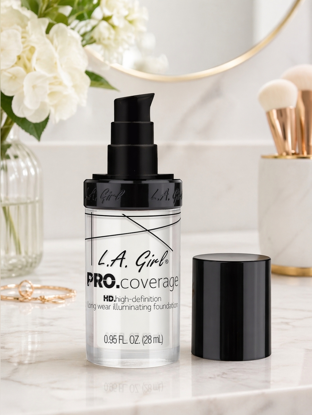 L.A. Girl PRO.coverage HD Foundation GLM641 White Illuminating Liquid Foundation